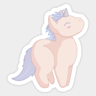 Blue Unicorn Sticker